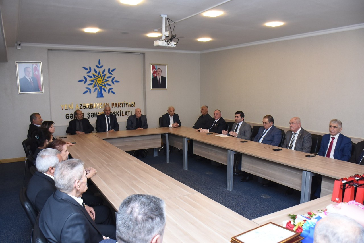 Gəncədə YAP veteranları ilə görüş keçirildi - FOTOLAR