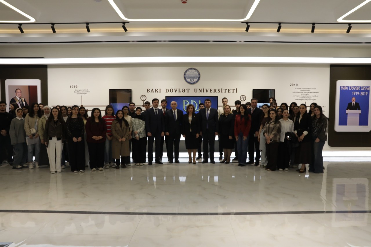 “Ümummilli Lider Heydər Əliyev mühazirələri” layihəsi çərçivəsində daha bir görüş oldu (FOTOLAR)