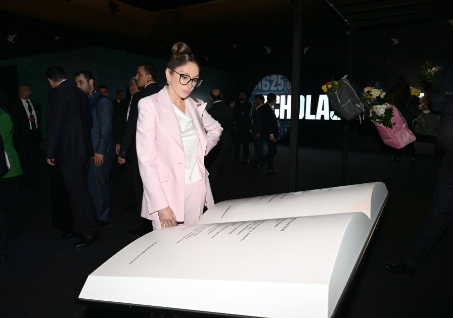 Mehriban Əliyeva Antalyada Fələstinə həsr olunan tədbirdə - FOTOLAR