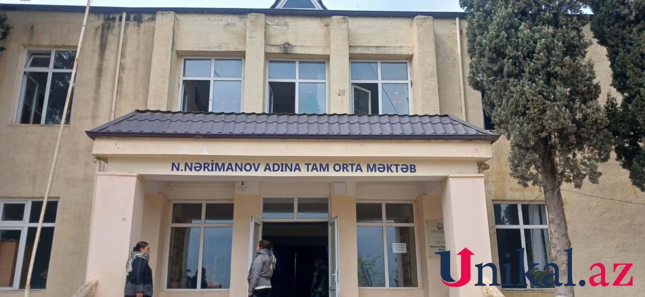 Şəmkirdə məktəbdə yanğın - YENİLƏNİB (FOTOLAR)