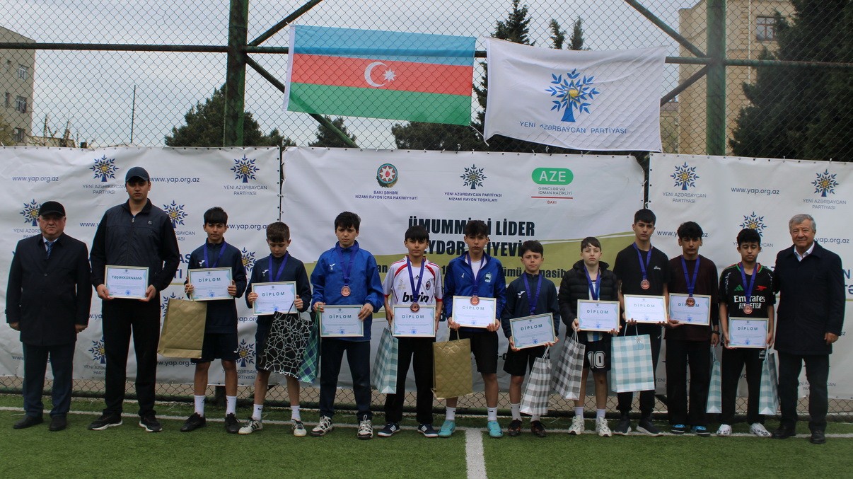 Nizamidə Ulu Öndərin xatirəsinə həsr edilmiş futbol turniri keçirilib - FOTOLAR