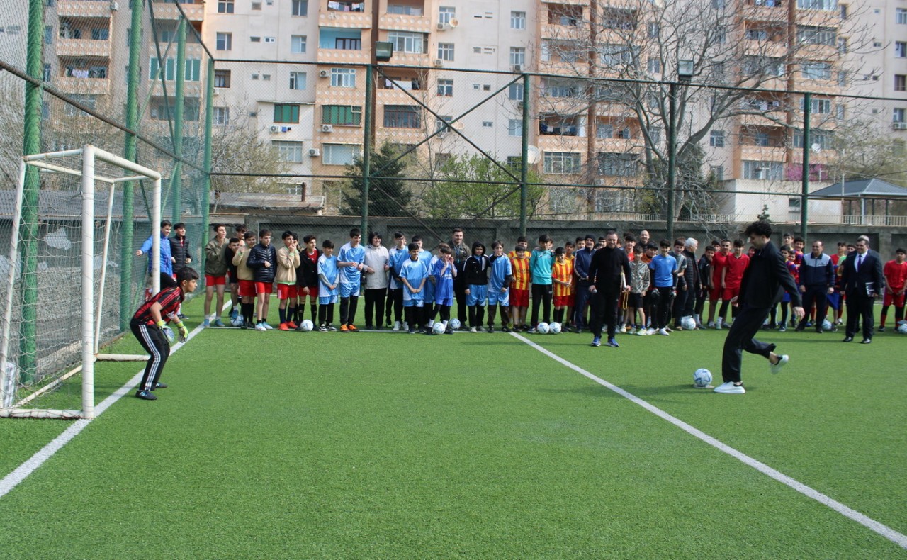 Nizamidə Ulu Öndərin xatirəsinə həsr edilmiş futbol turniri keçirilib - FOTOLAR