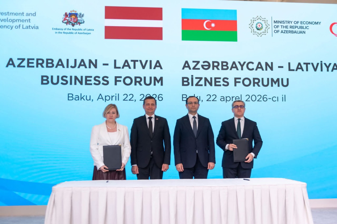 Məcnun Məmmədov Azərbaycan-Latviya biznes forumunda çıxış edib - FOTOLAR