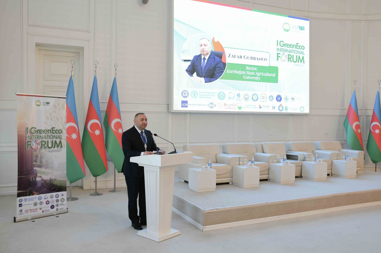 ADAU-da “I Yaşıl İqtisadiyyat” Beynəlxalq Forumu keçirilib - FOTOLAR