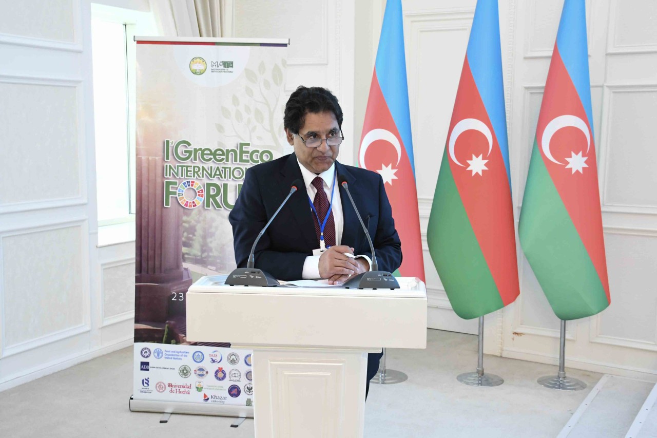 ADAU-da “I Yaşıl İqtisadiyyat” Beynəlxalq Forumu keçirilib - FOTOLAR