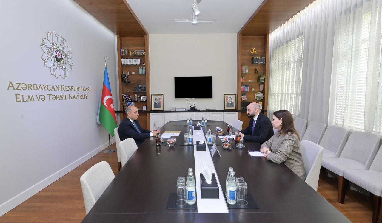 Elm və təhsil naziri “Yüksəliş” müsabiqəsinin qalibləri ilə görüşdü - FOTOLAR