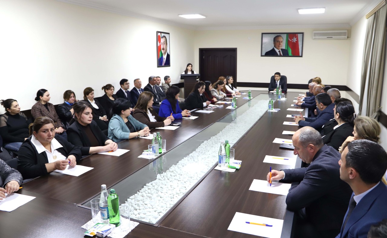 Ağstafada Zərifə xanım Əliyevaya həsr olunmuş tədbir keçirilib - FOTOLAR