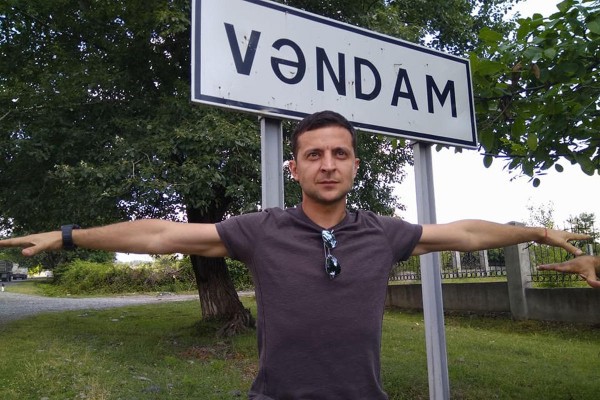 Zelenski illər əvvəl Qəbələdə- FOTOLAR