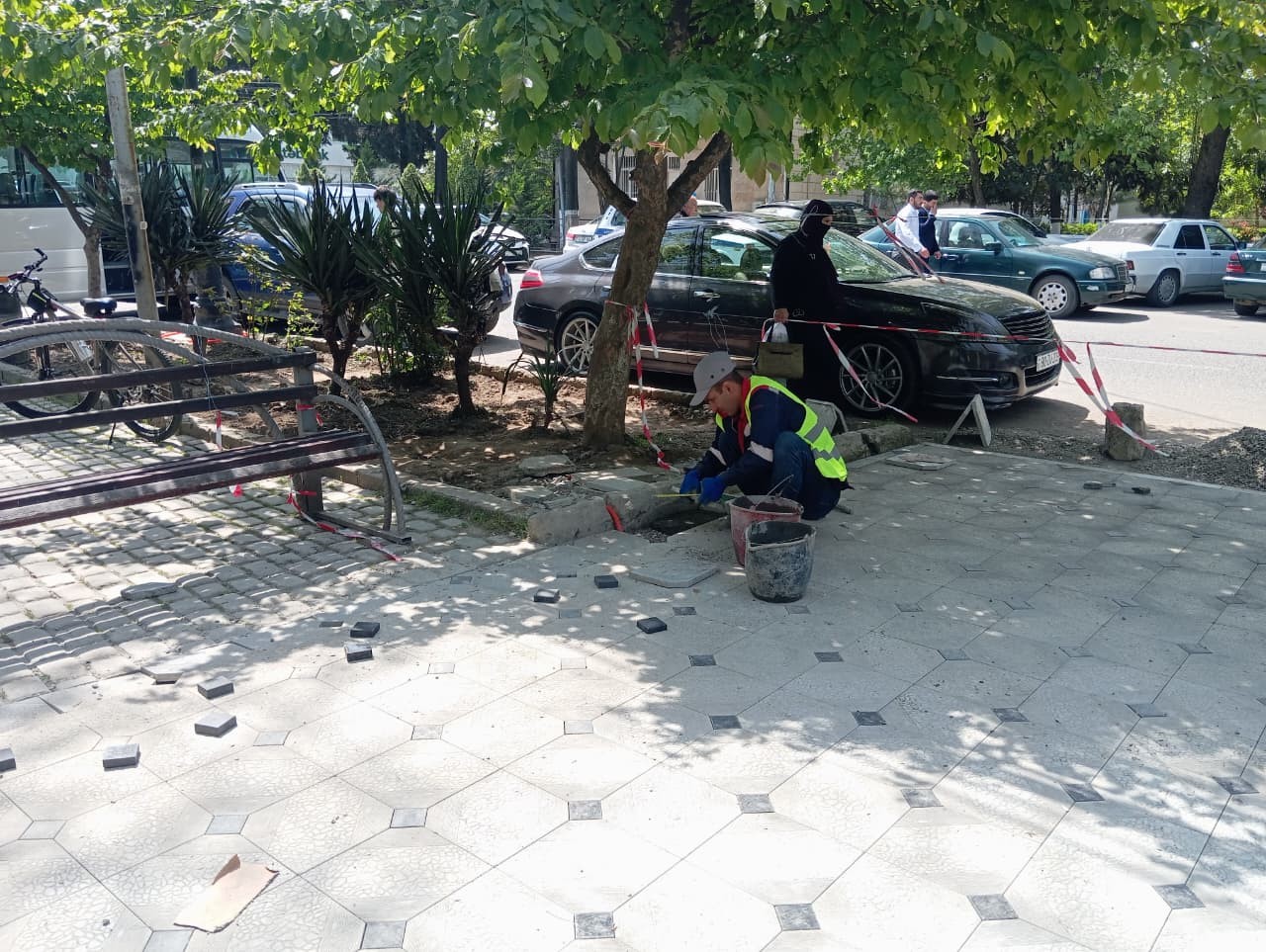 Taleh Qaraşov Lənkəranda bərpa-yenidənqurma işləri ilə yerində tanış olub - FOTOLAR