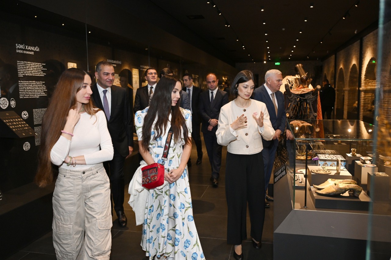Leyla Əliyeva Şəki səfərindən fotolar paylaşdı