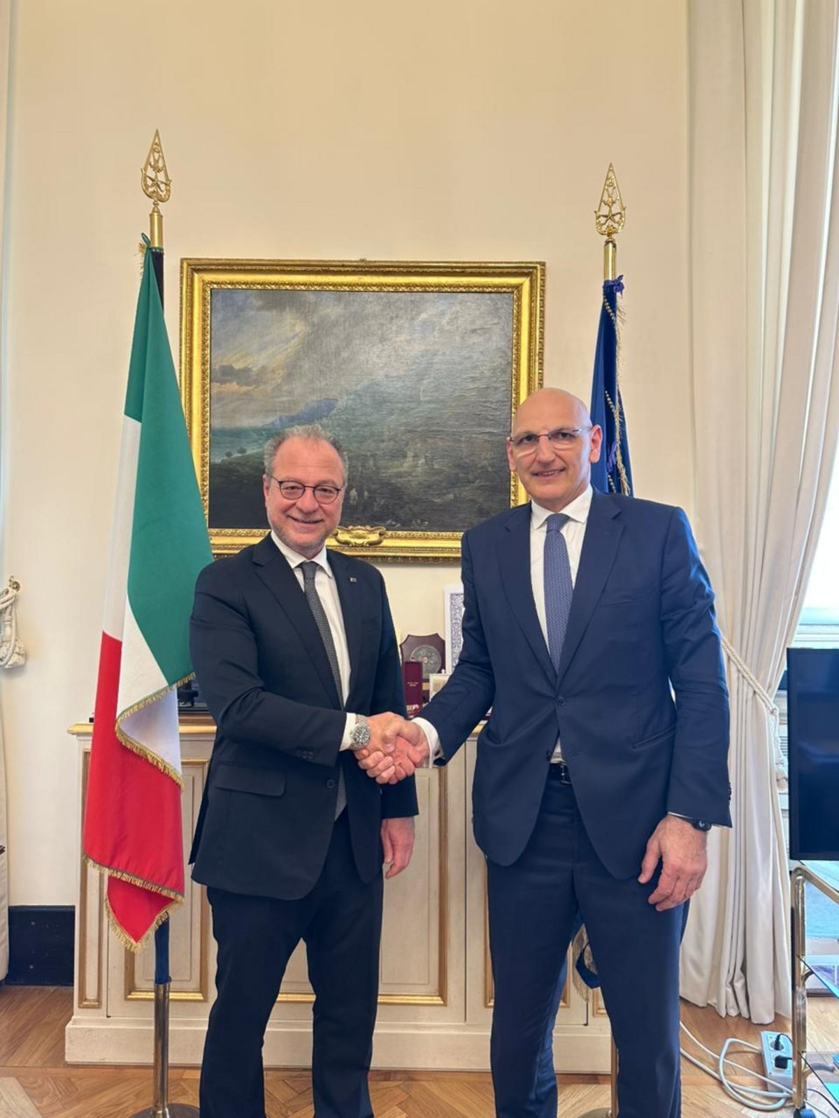 Elçin Əmirbəyov İtaliyada görüşlər keçirdi - FOTOLAR