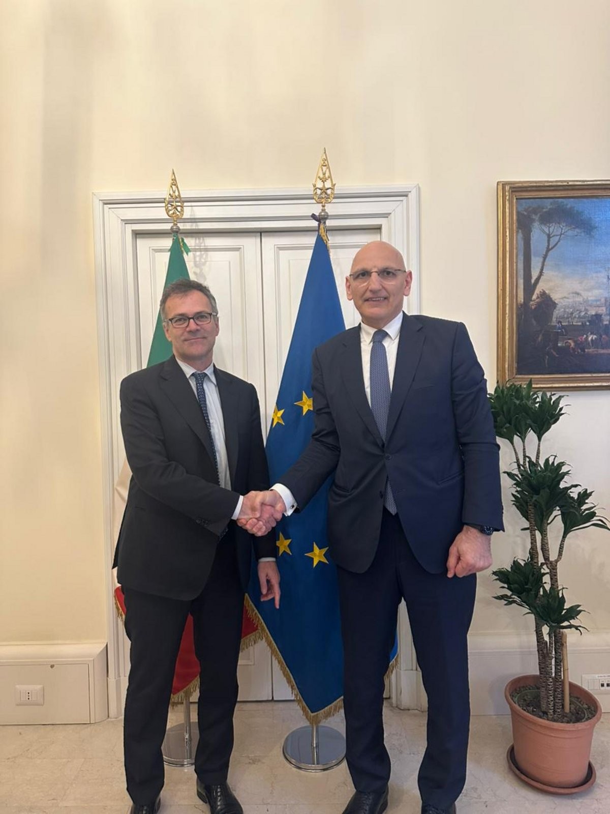 Elçin Əmirbəyov İtaliyada görüşlər keçirdi - FOTOLAR