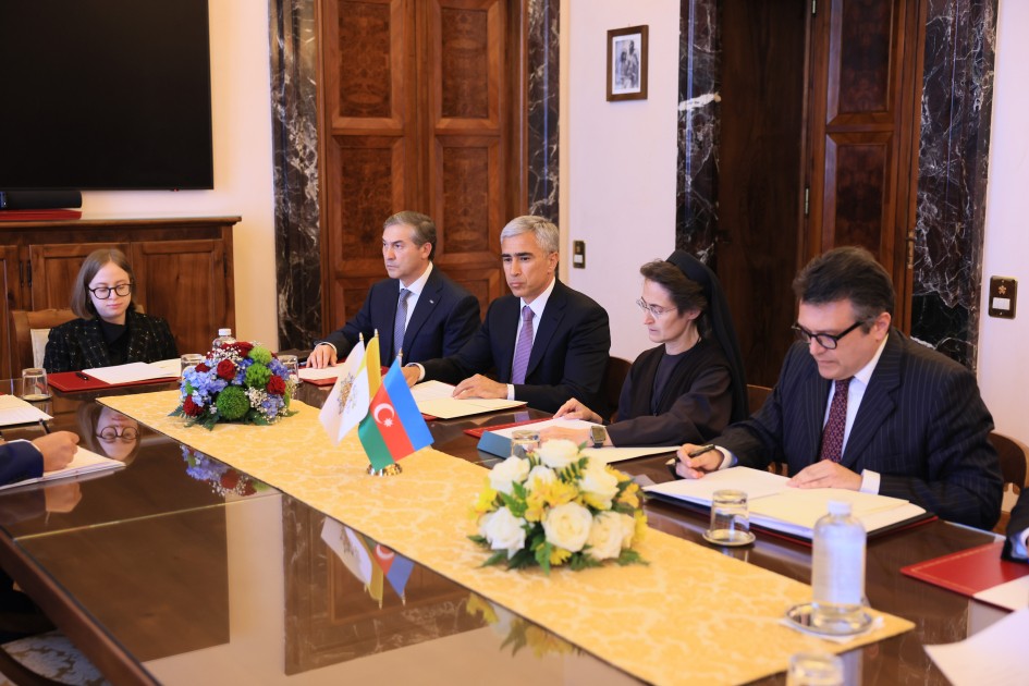 Heydər Əliyev Fondu Vatikanda tarixi abidələrin bərpası üzrə yeni layihələrin icrasına başlayır - FOTOLAR