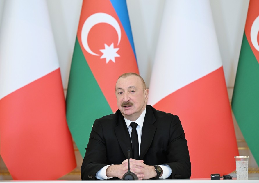 İlham Əliyev və Meloni mətbuata bəyanatlarla çıxış edirlər - YENİLƏNİB (FOTOLAR)