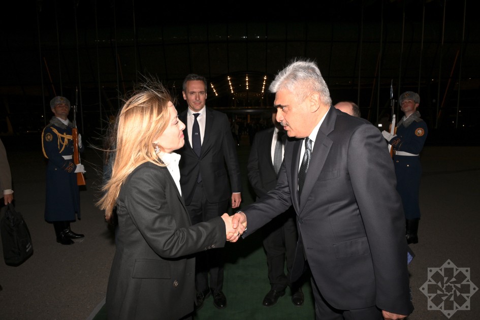 Ciorcia Meloninin Azərbaycana səfəri başa çatdı - FOTOLAR