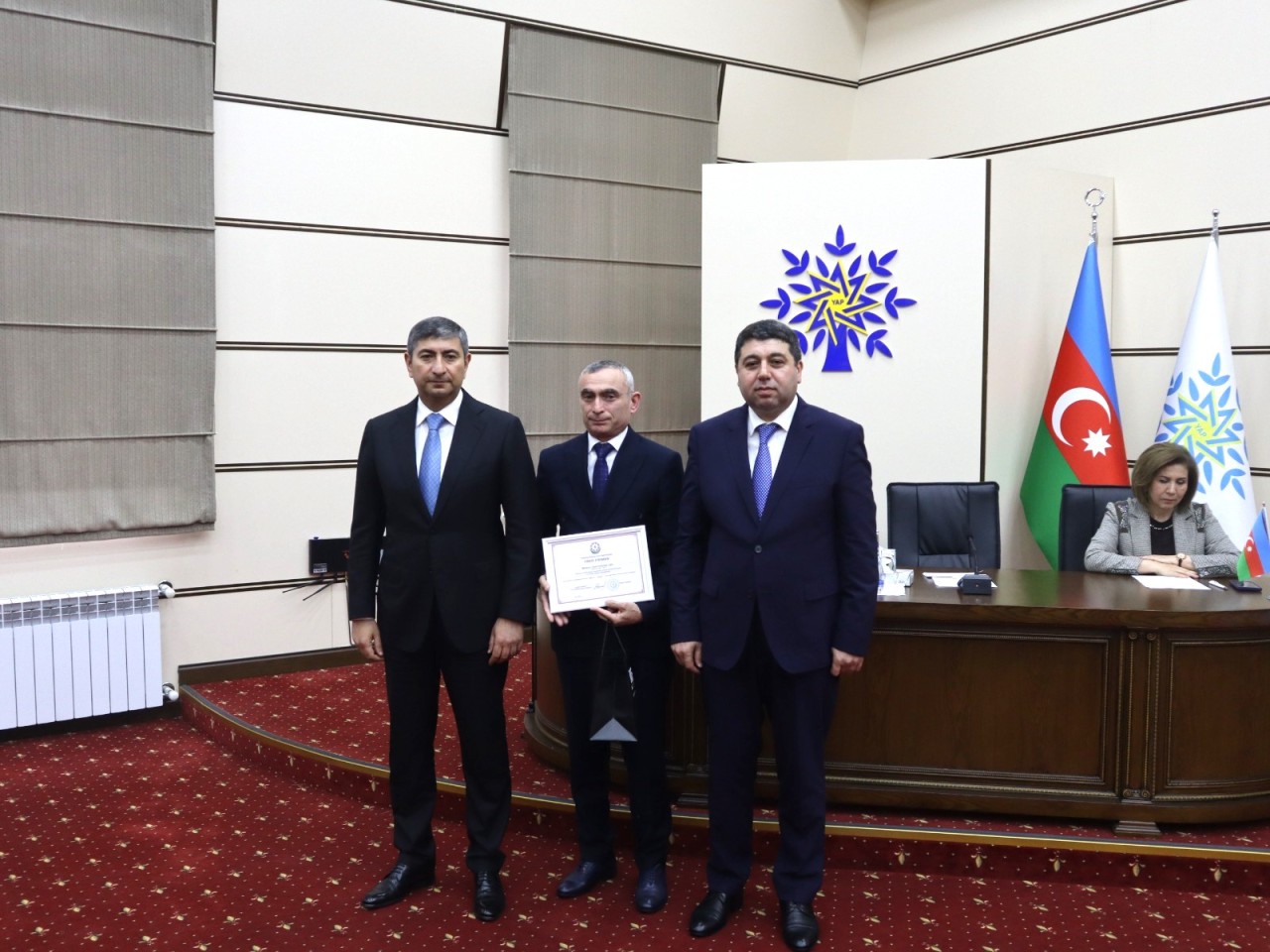 YAP Yasamal rayon təşkilatı Heydər Əliyevin 103 illiyi ilə bağlı tədbir keçirdi - FOTOLAR