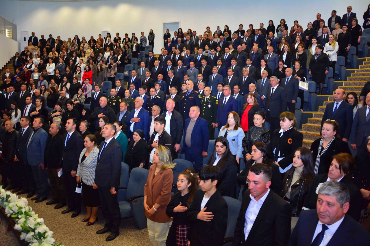 Ağstafada Heydər Əliyevin 103-cü ildönümünə həsr olunmuş tədbiri keçirilib - FOTOLAR