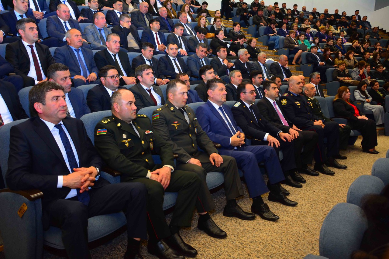 Ağstafada Heydər Əliyevin 103-cü ildönümünə həsr olunmuş tədbiri keçirilib - FOTOLAR