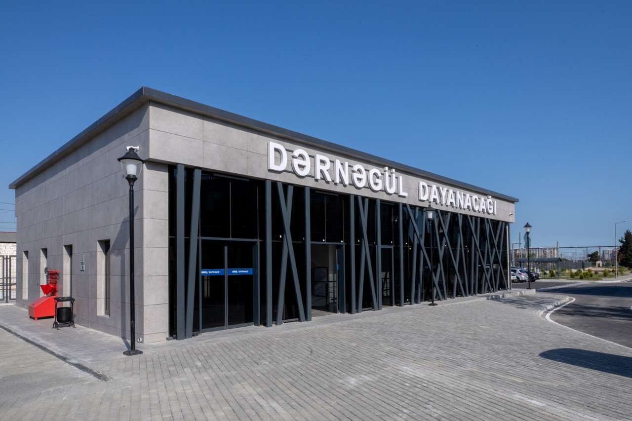 "Dərnəgül" qatar dayanacağı istifadəyə verildi - FOTOLAR