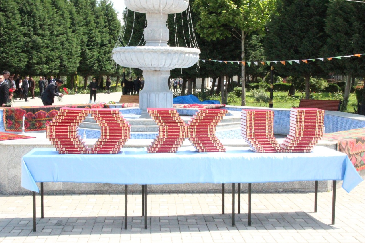 Goranboyda Heydər Əliyevin ildönümü ilə bağlı kitab festivalı keçirildi - FOTOLAR