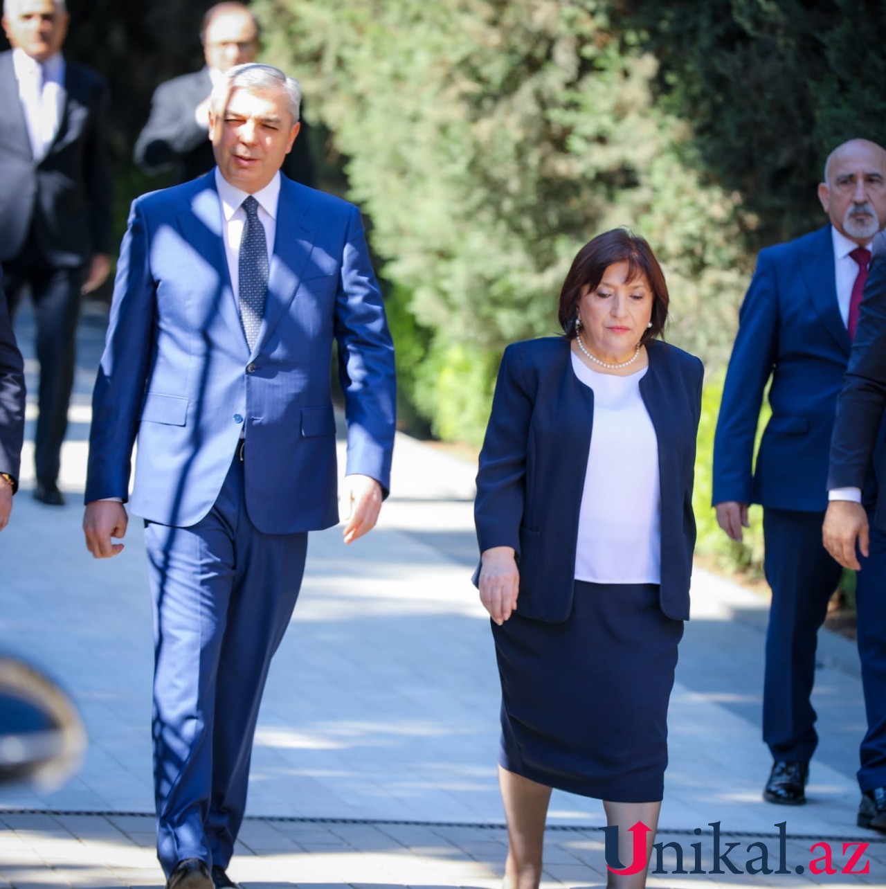 Dövlət rəsmiləri Heydər Əliyevin məzarını ziyarət etdilər - FOTOLAR