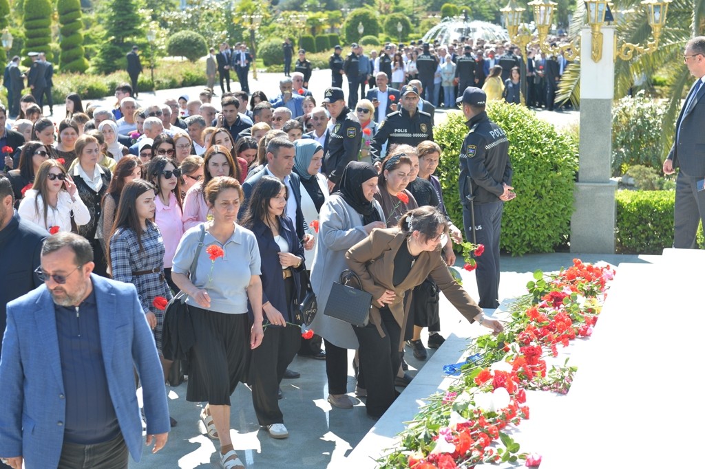Lənkəranda Ümummilli Liderin 103-cü ildönümü ehtiramla qeyd olunub - FOTOLAR