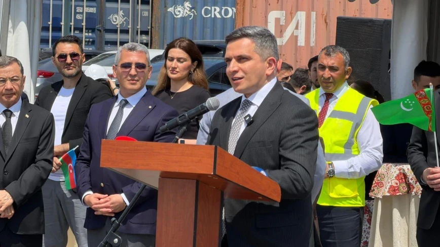 Bakı Limanında “Gadamly” yük gəmisinin qarşılanma mərasimi keçirilib - FOTOLAR