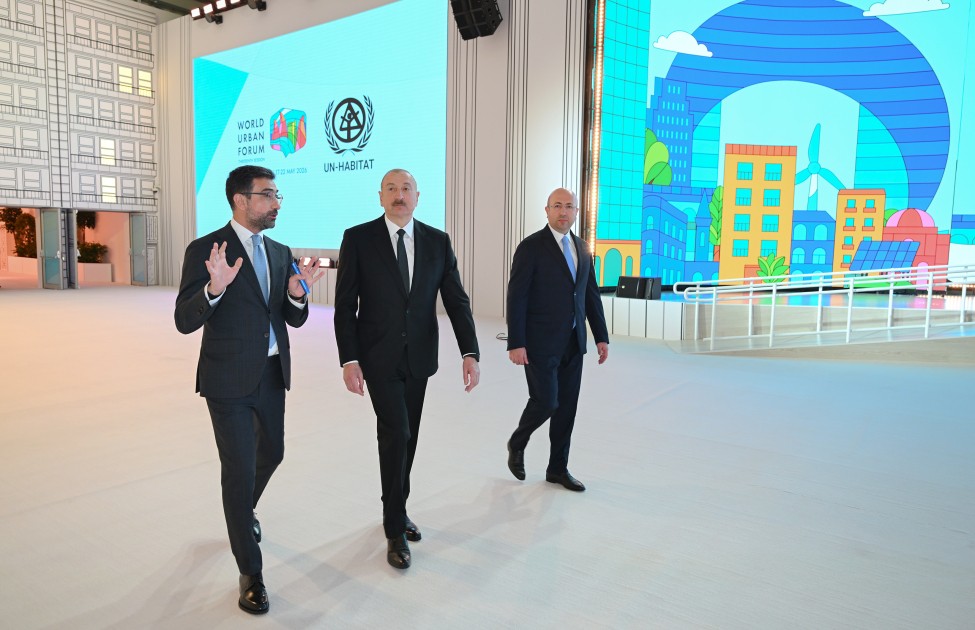 Prezident WUF13 ilə bağlı görülən işlərlə tanış oldu - FOTOLAR