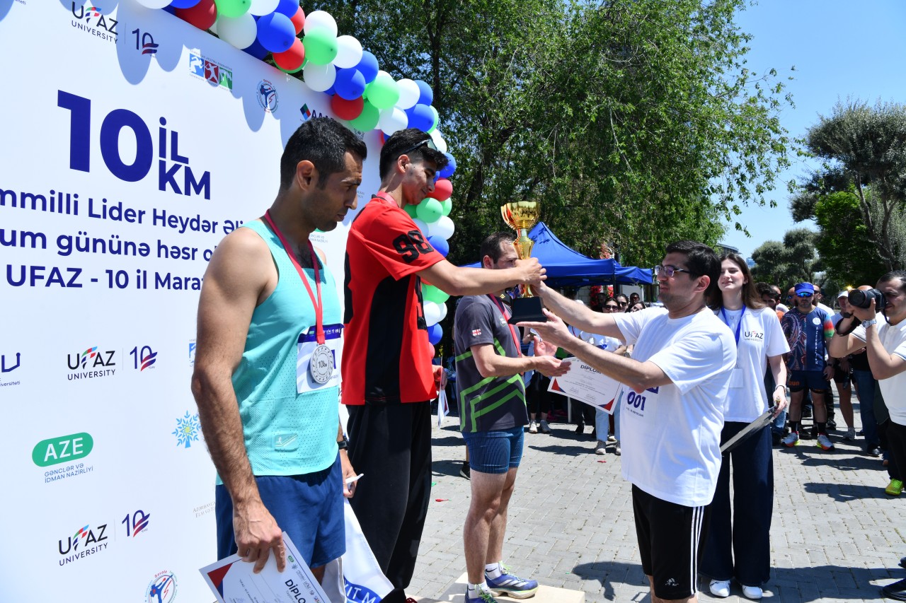 Heydər Əliyevə və UFAZ-ın 10 illiyinə həsr olunmuş marafon yarışı keçirilib - FOTOLAR