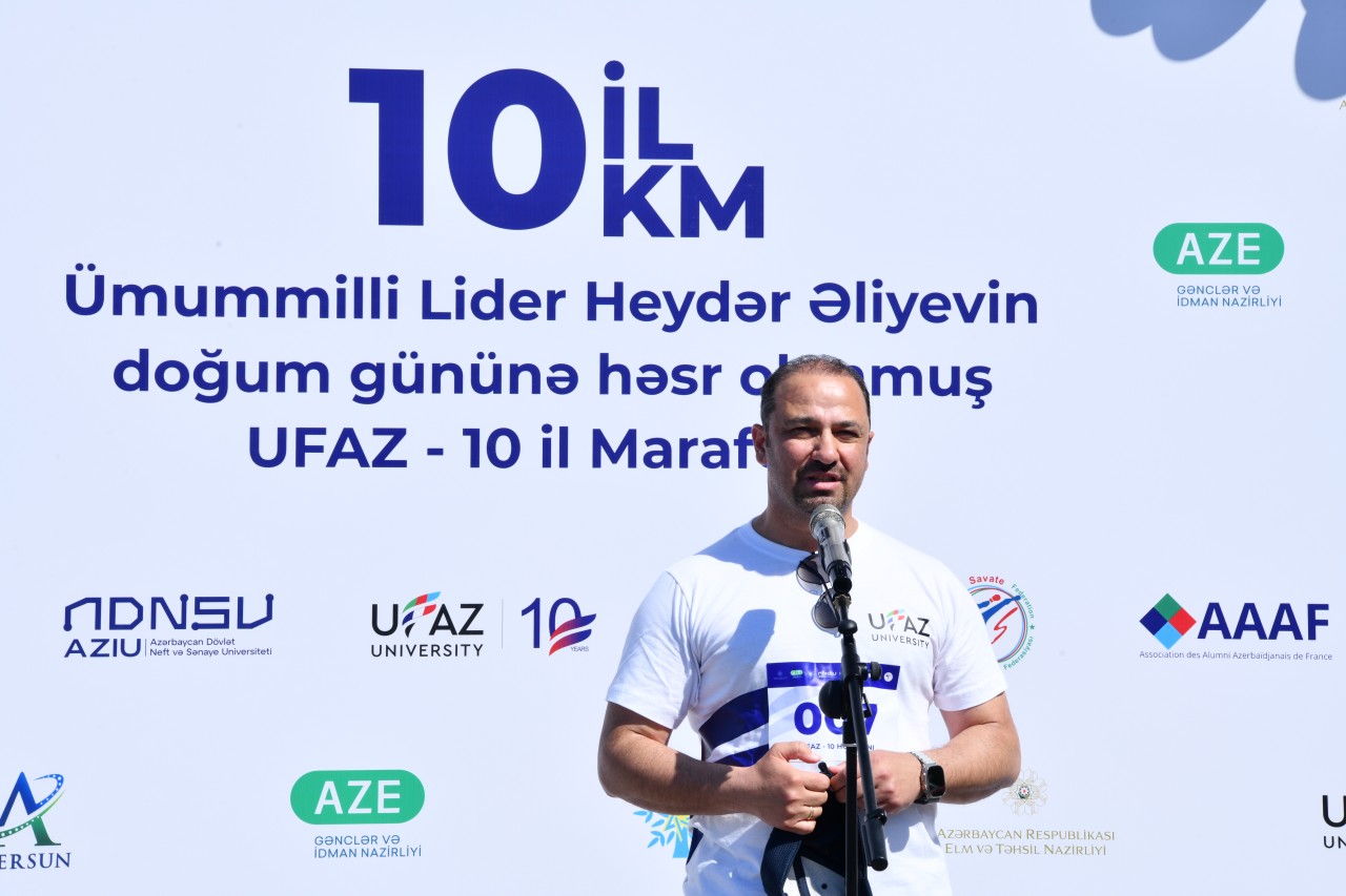 Heydər Əliyevə və UFAZ-ın 10 illiyinə həsr olunmuş marafon yarışı keçirilib - FOTOLAR