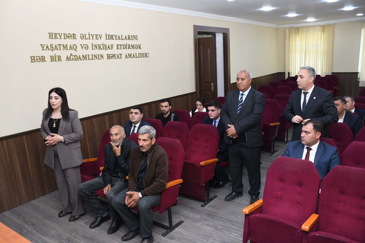 Ağdam RİH-də vətəndaşların növbəti qəbulu keçirilib - FOTOLAR