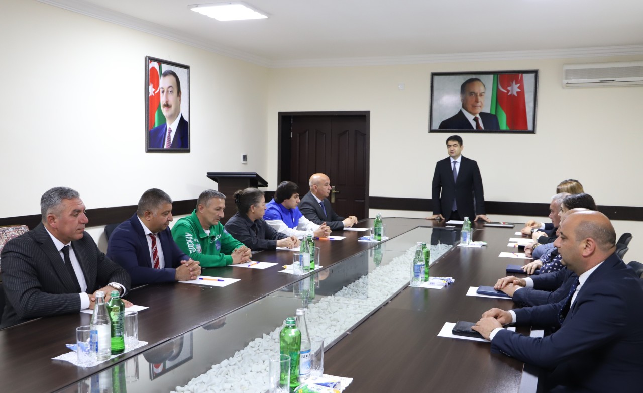 Seymur Orucov Avropa çempionu ilə görüşdü - FOTOLAR