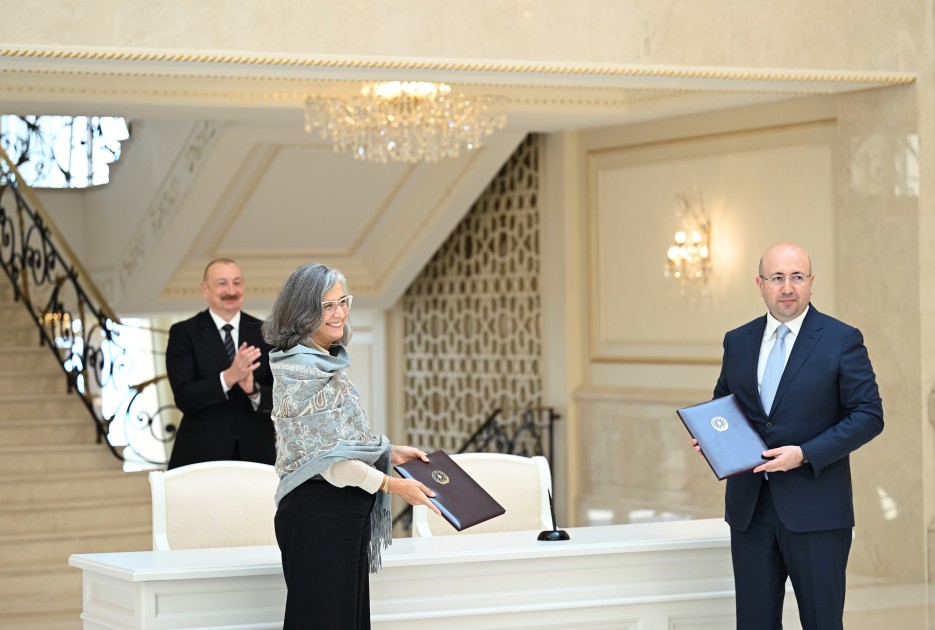 Prezident Anaklaudia Rossbaxı qəbul etdi - FOTOLAR
