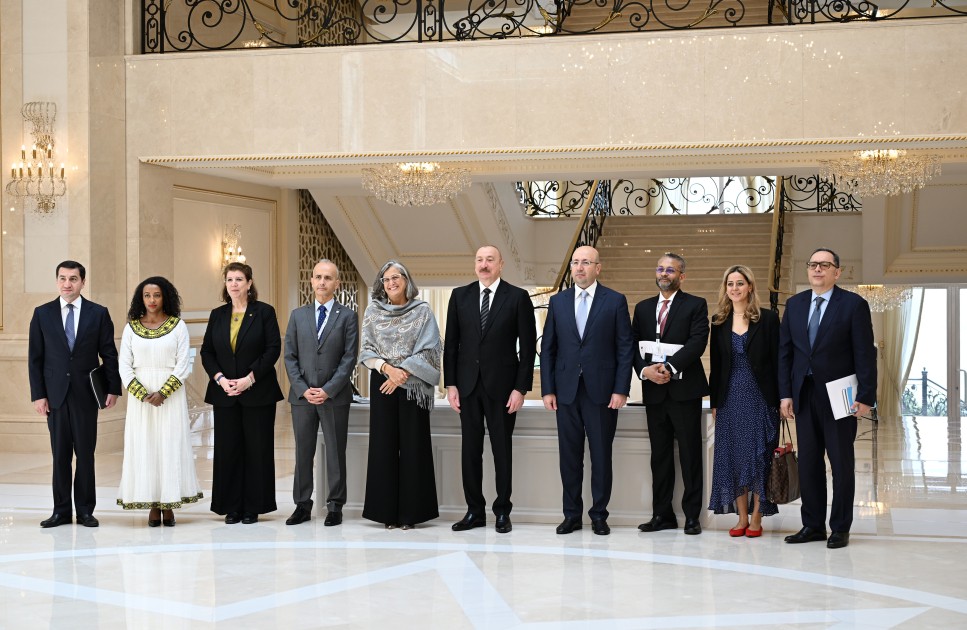 Prezident Anaklaudia Rossbaxı qəbul etdi - FOTOLAR