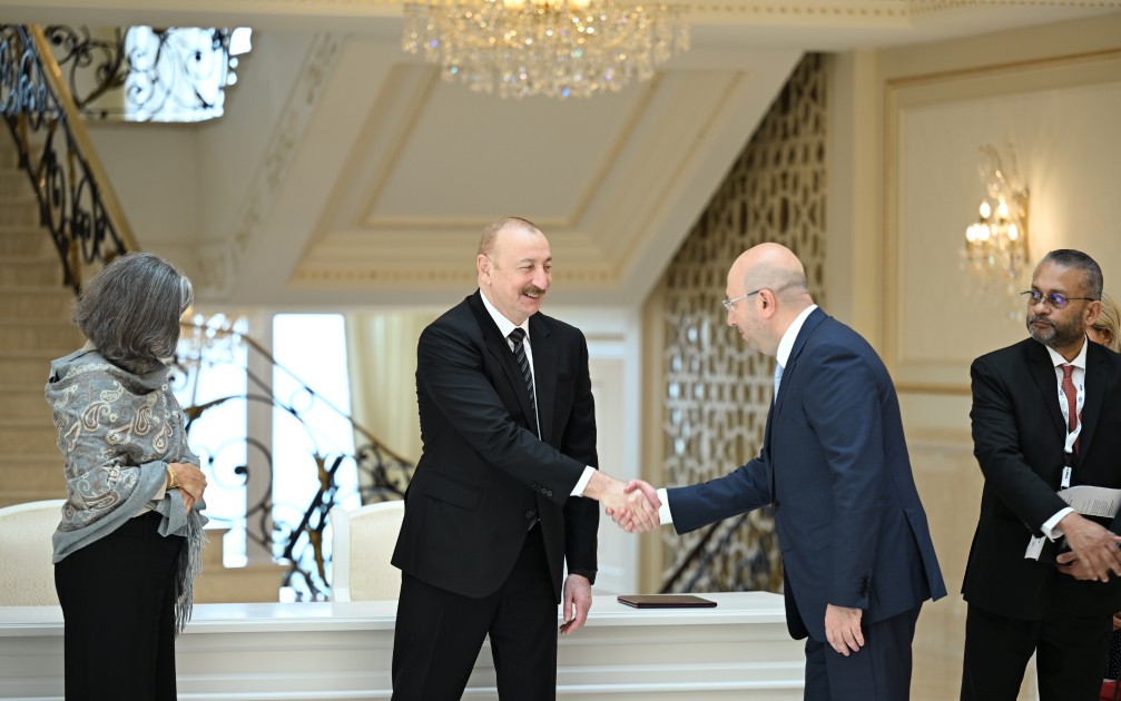 Prezident Anaklaudia Rossbaxı qəbul etdi - FOTOLAR