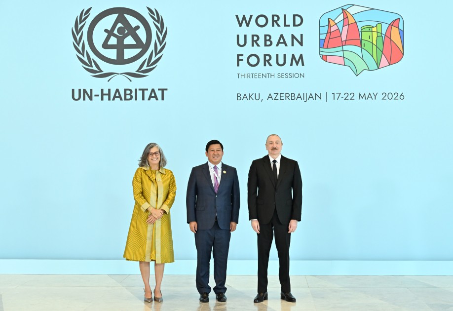 Prezident və xanımı WUF13-ün açılış mərasimində - CANLI