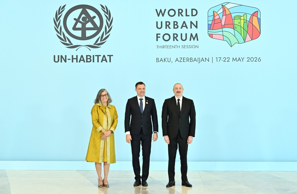Prezident və xanımı WUF13-ün açılış mərasimində - CANLI