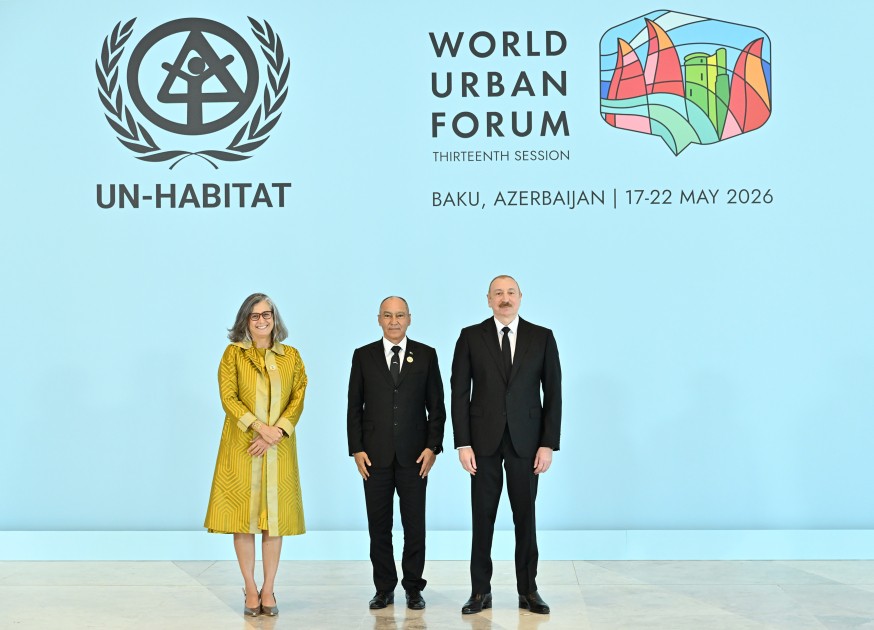 Prezident və xanımı WUF13-ün açılış mərasimində - CANLI
