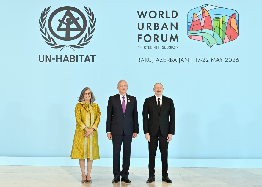 Prezident və xanımı WUF13-ün açılış mərasimində - CANLI