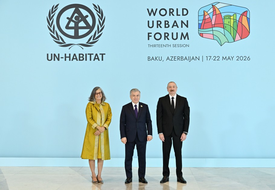Prezident və xanımı WUF13-ün açılış mərasimində - CANLI