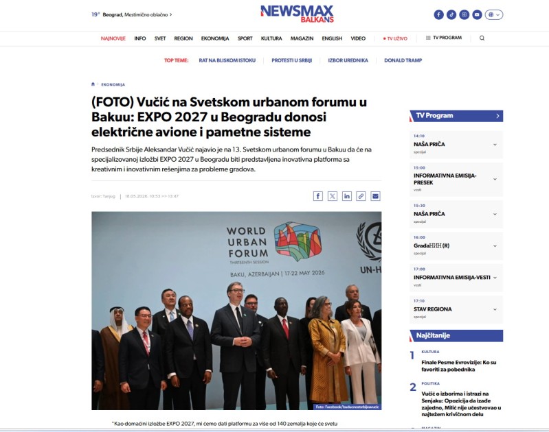 Bakıda keçirilən WUF13 dünya mediasının diqqət mərkəzindədir - FOTOLAR