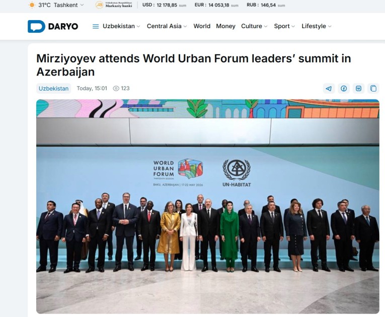 Bakıda keçirilən WUF13 dünya mediasının diqqət mərkəzindədir - FOTOLAR