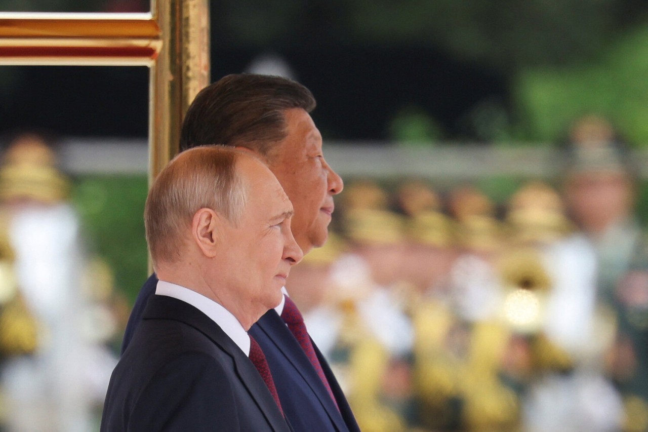 Putin Çində belə qarşılandı - FOTOLAR