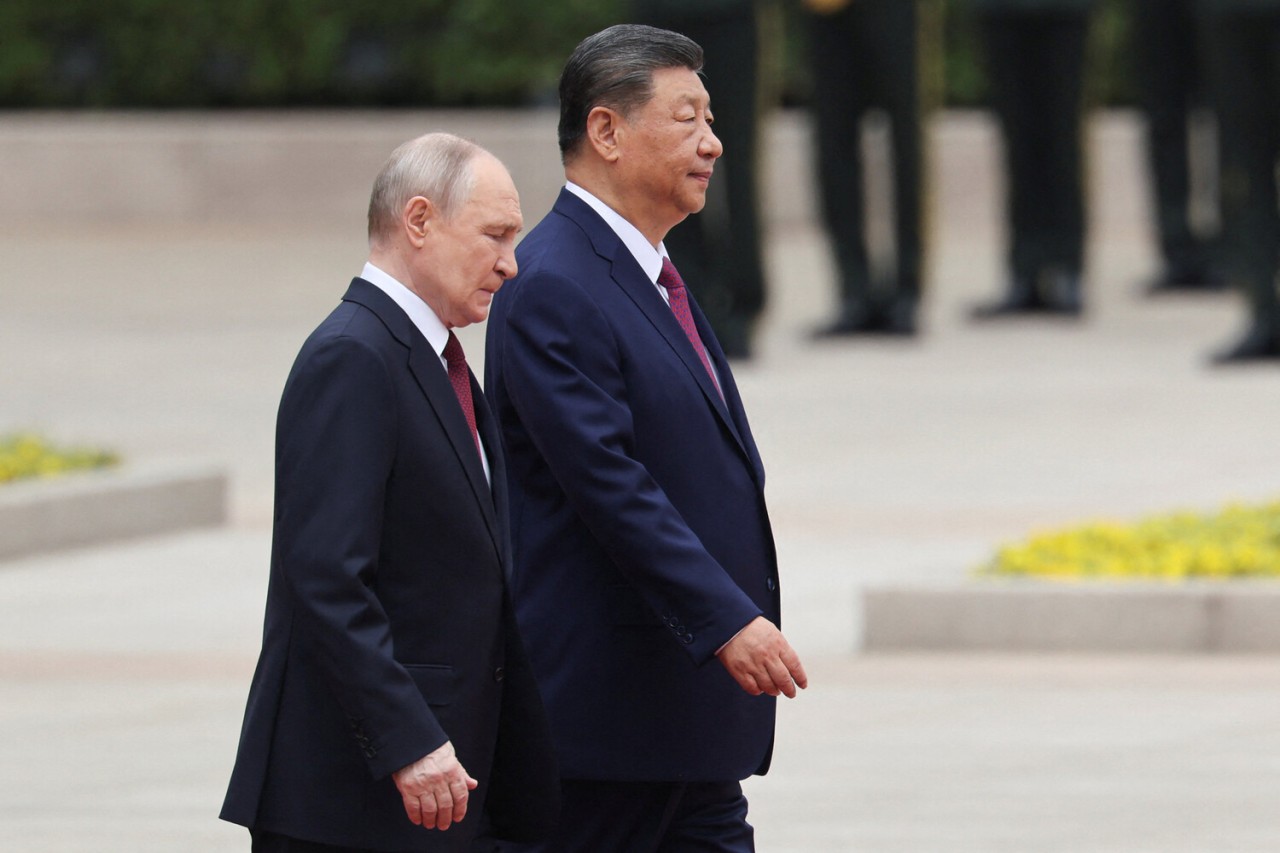 Putin Çində belə qarşılandı - FOTOLAR