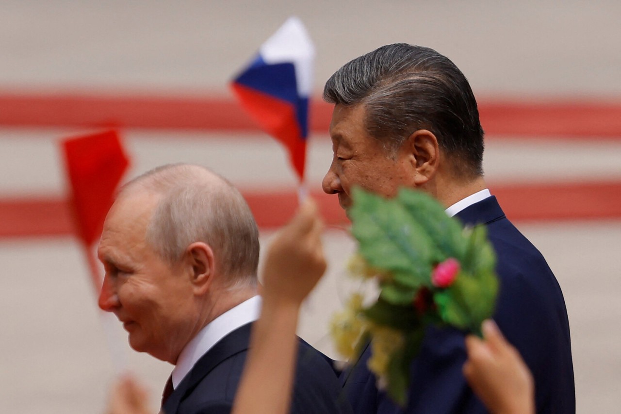 Putin Çində belə qarşılandı - FOTOLAR