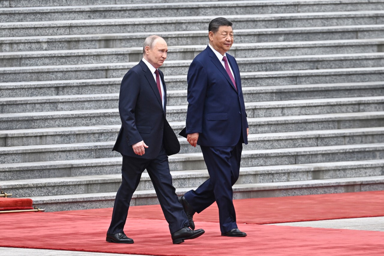 Putin Çində belə qarşılandı - FOTOLAR