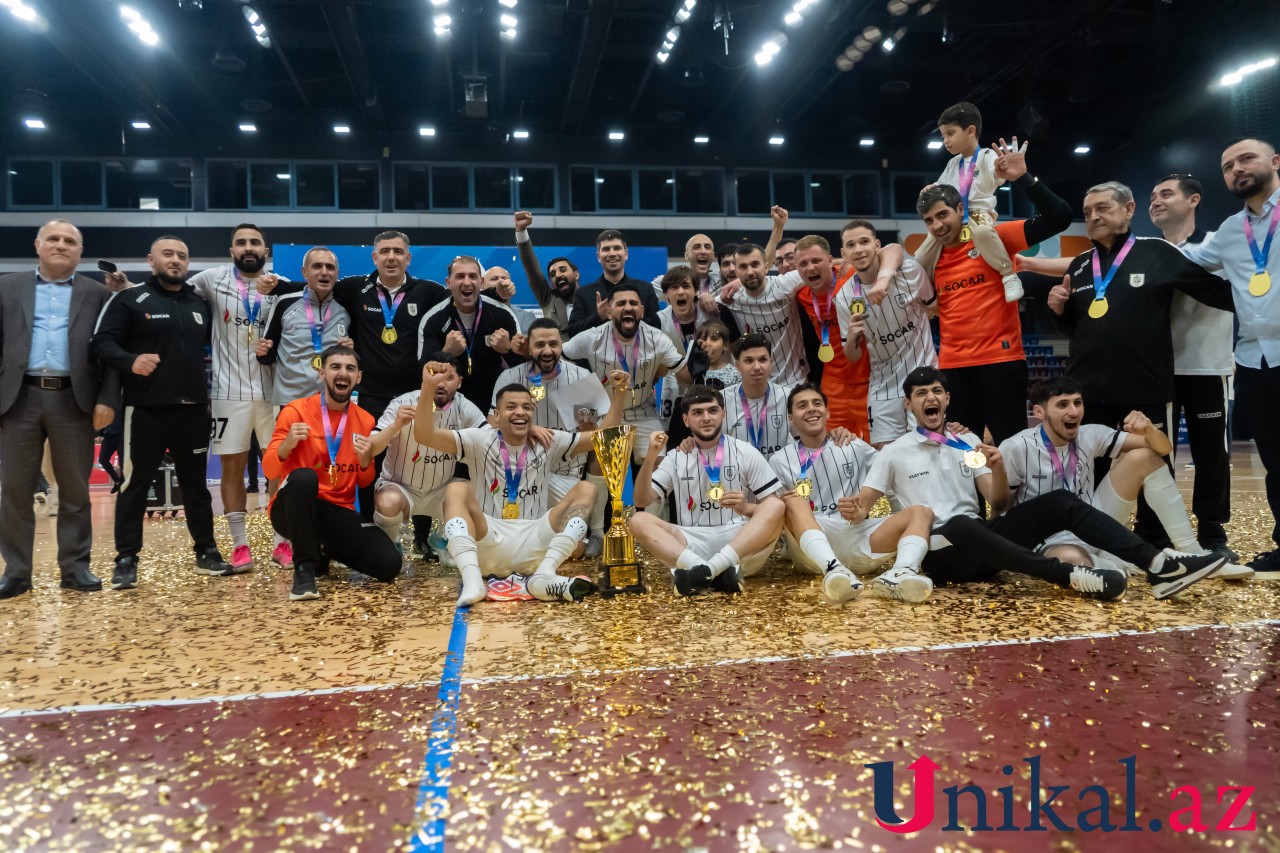Futzal üzrə ölkə kubokunun final görüşündən - FOTOLAR