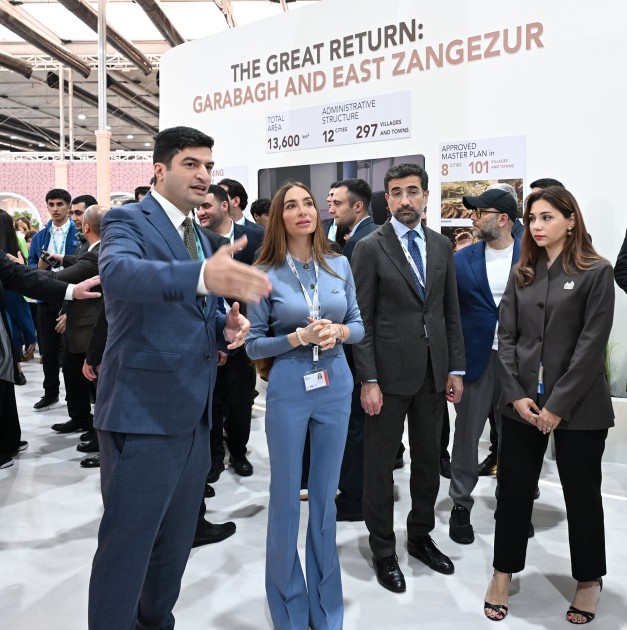 Leyla və Arzu Əliyevalar "Urban Expo" sərgisi ilə tanış olublar - FOTOLAR