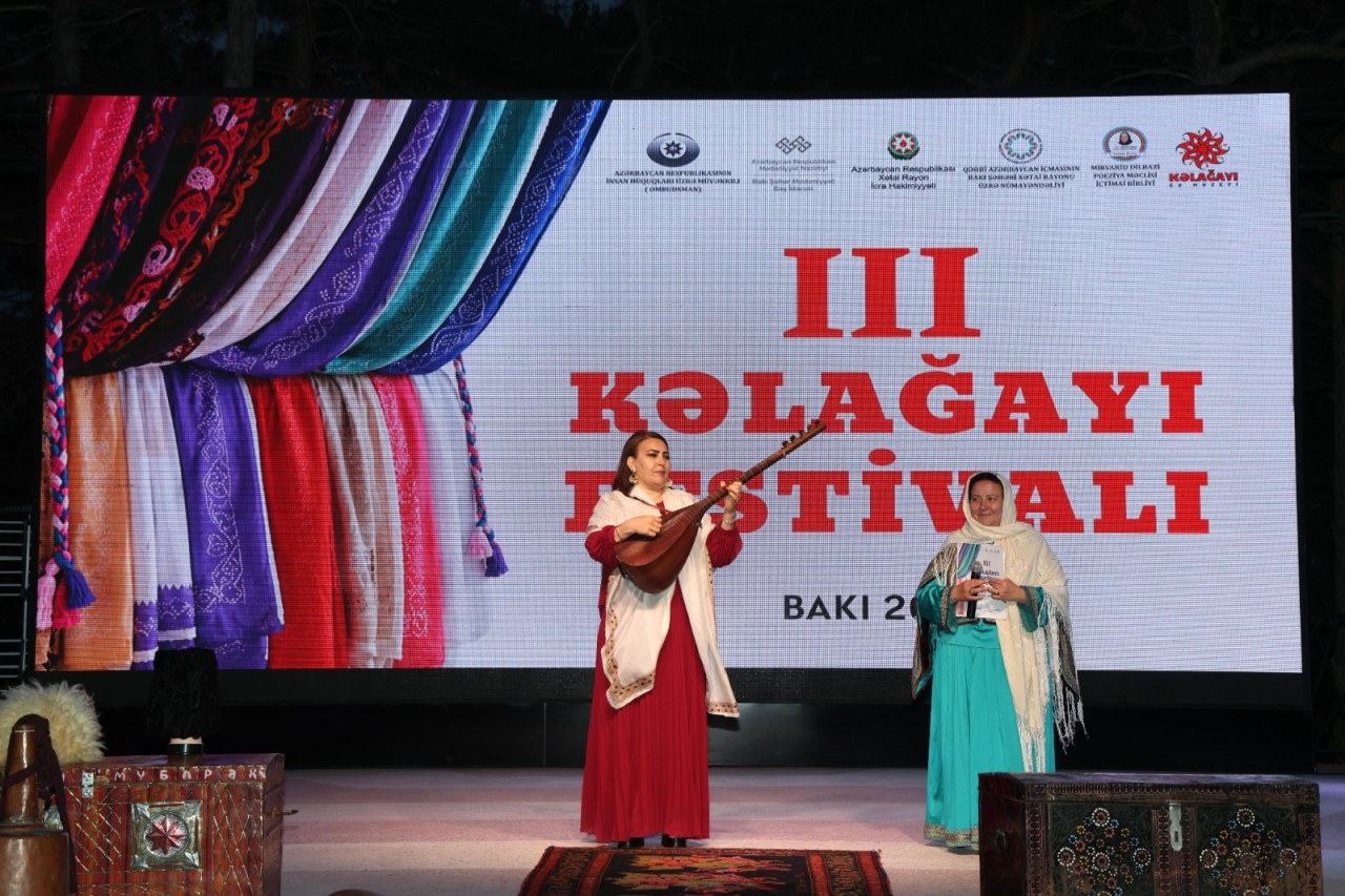 Xətai rayonunda III Kəlağayı Festivalı təşkil olunub - VİDEO