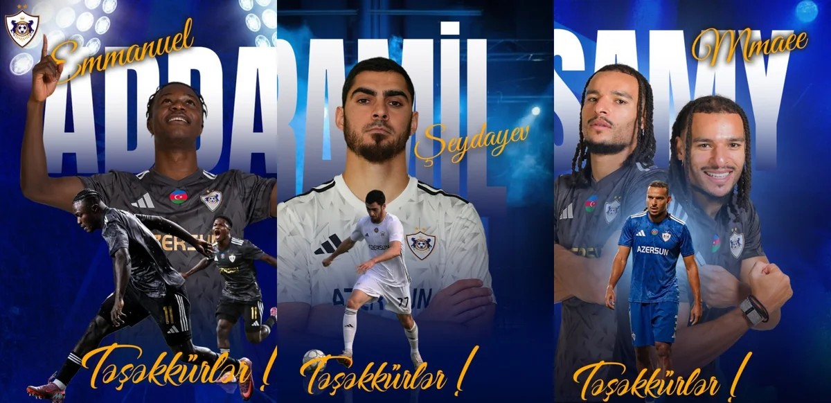"Qarabağ" üç futbolçusu ilə yollarını ayırdı